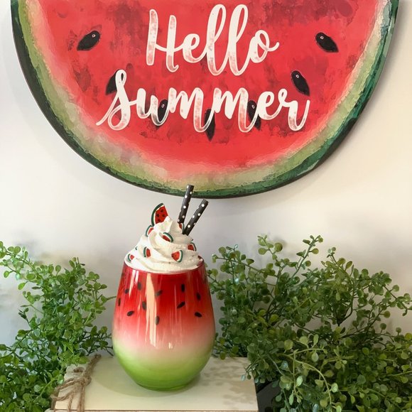 Handmade Faux Watermelon Parfait. - Picture 2 of 2